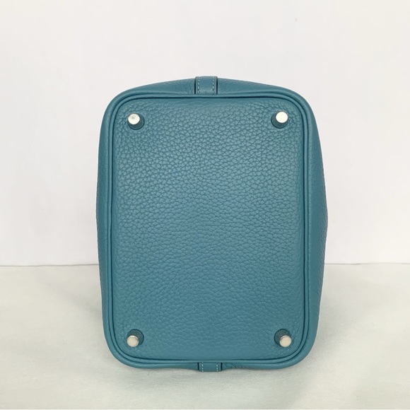 Authentic Hermes Picotin 18 Jeans Blue Print T - Picture 4 of 8